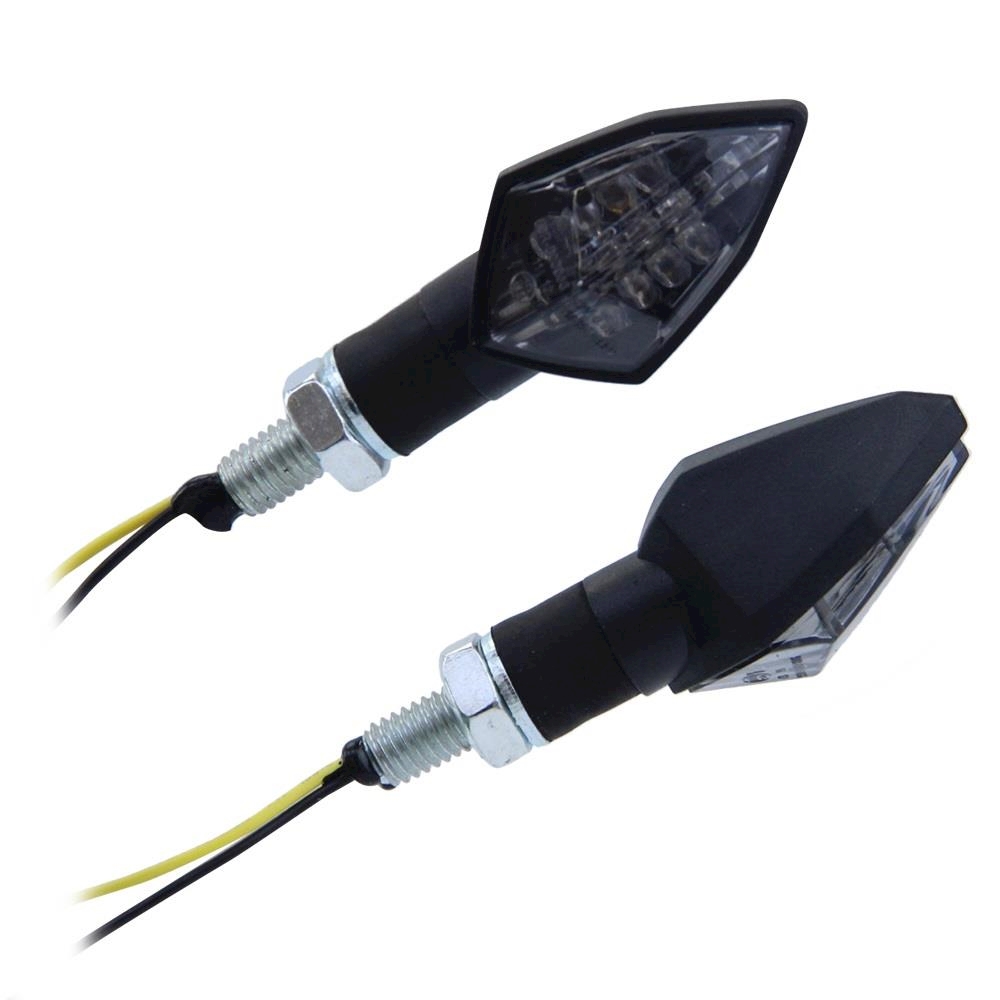 gris tintadas con número e para honda vtr 1000 F LED mini-intermitentes Race negro