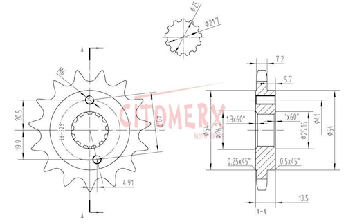 Kettensatz 16 45 X-Ring verstärkt für Honda VT600C Shadow 1989-00 PC21 goldfarb.