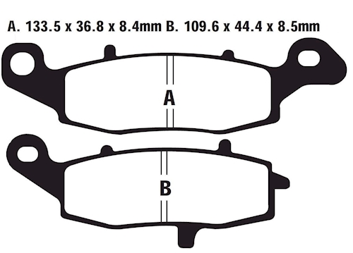 Suzuki SV 650 SU AV2111 Bremsklötze Bremsbeläge EBC FA229V SEMI-Sinter f