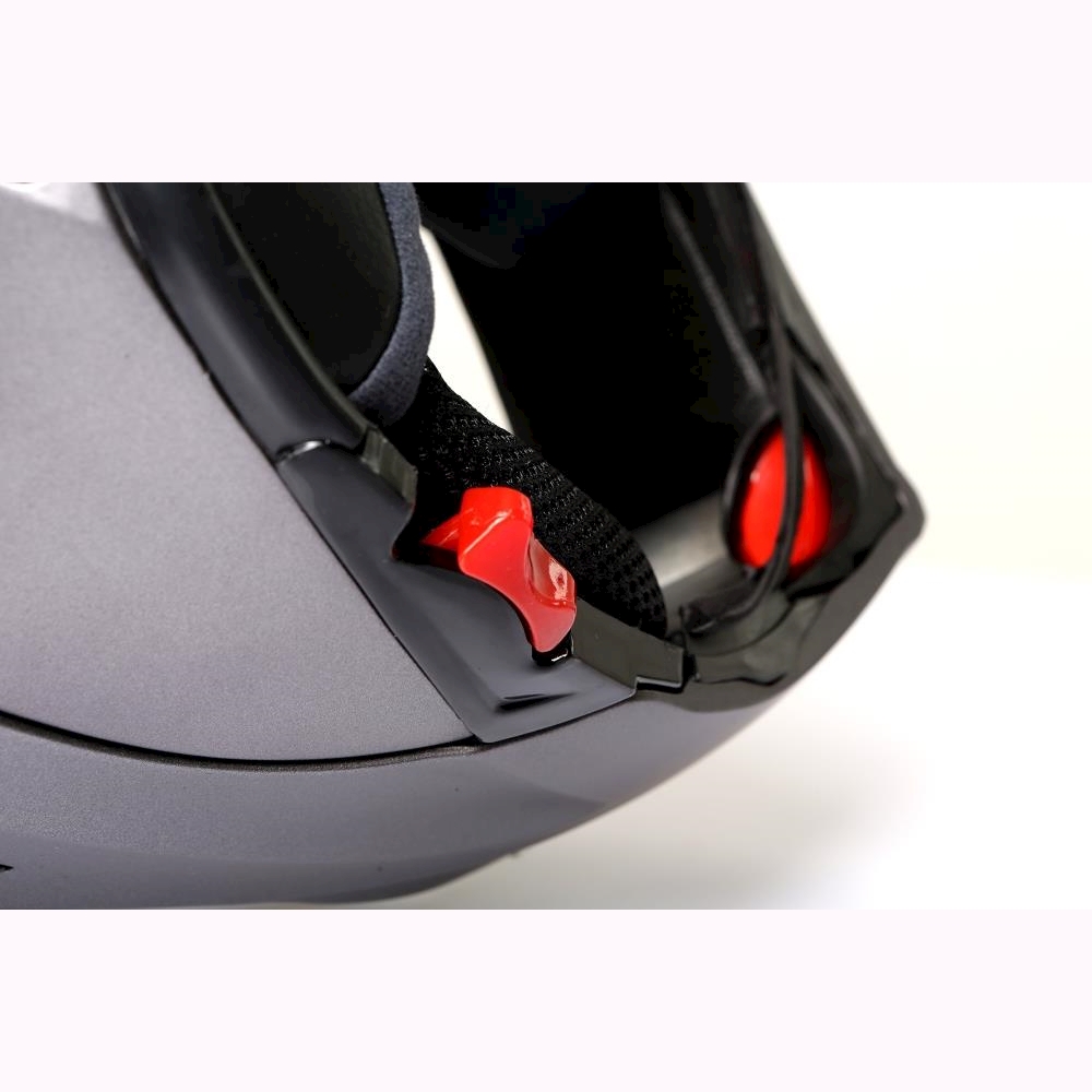 Klapphelm Integralhelm Motorradhelm mit Blende CMX Prometheus grau titan neu