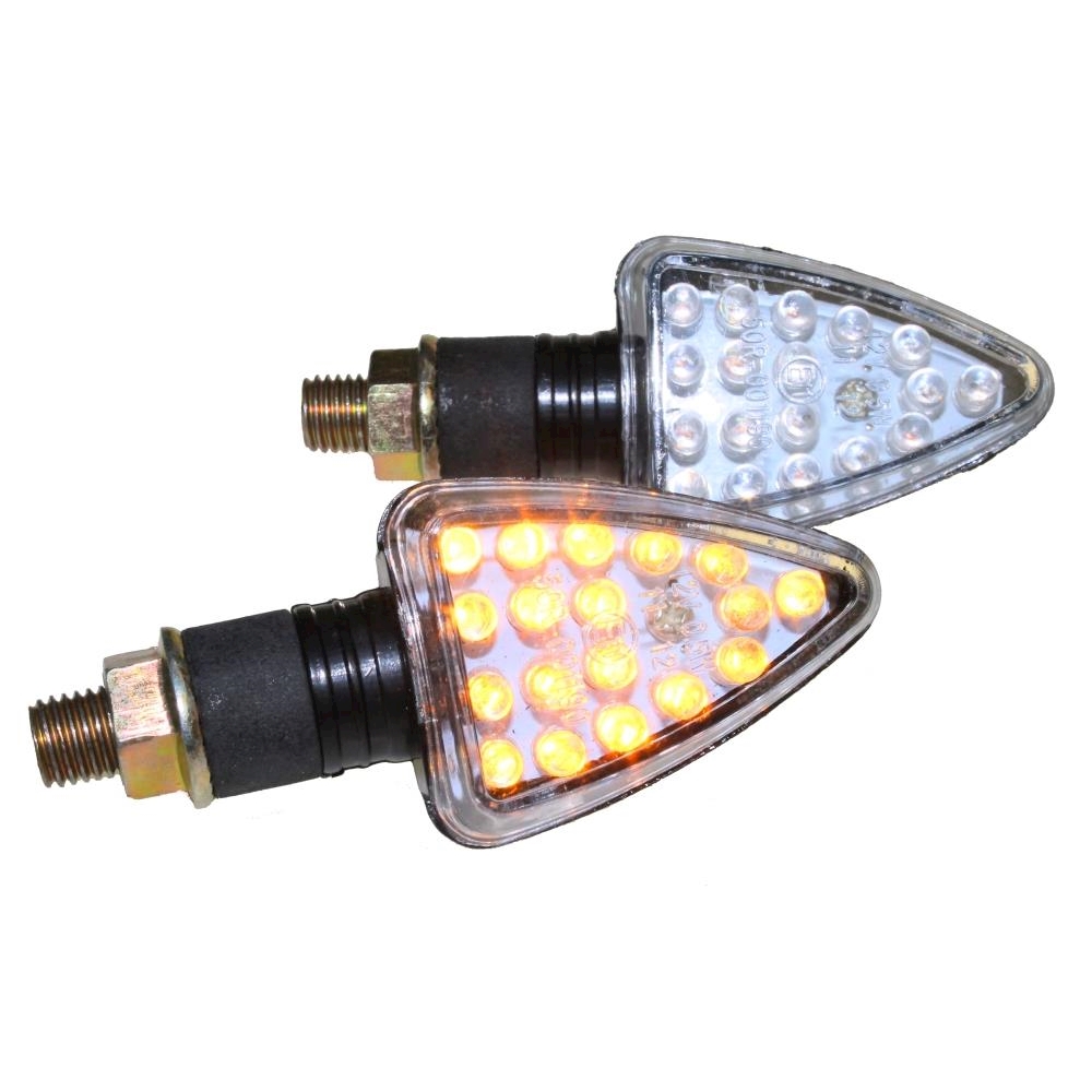 4x Miniblinker LED Arrow schwarz E-Nr M10 12V für Yamaha DT 125 R Typ 4BL NEU