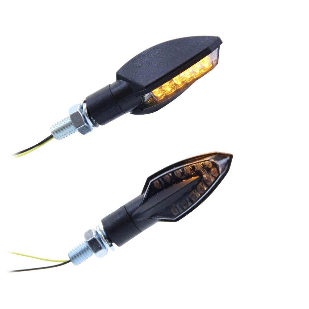 4x LED MINI BLINKER VINCI UNIVERSAL M8 rauchgrau getönt f SUZUKI SV 650 S 650
