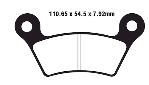 Bremsbeläge EBC Typ FA473V SEMI-Sinter für CAN-AM Spyder 1000 RS SE5 Bj.10-12