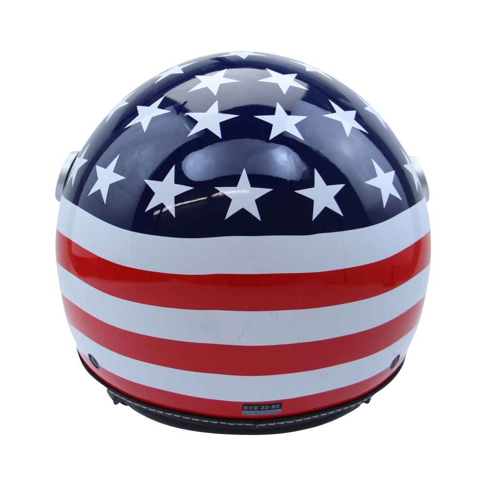 Motorradhelm Jethelm Chopperhelm Harley Helm CMX USA Flag Cafe Racer S, M, L, XL - Picture 15 of 20