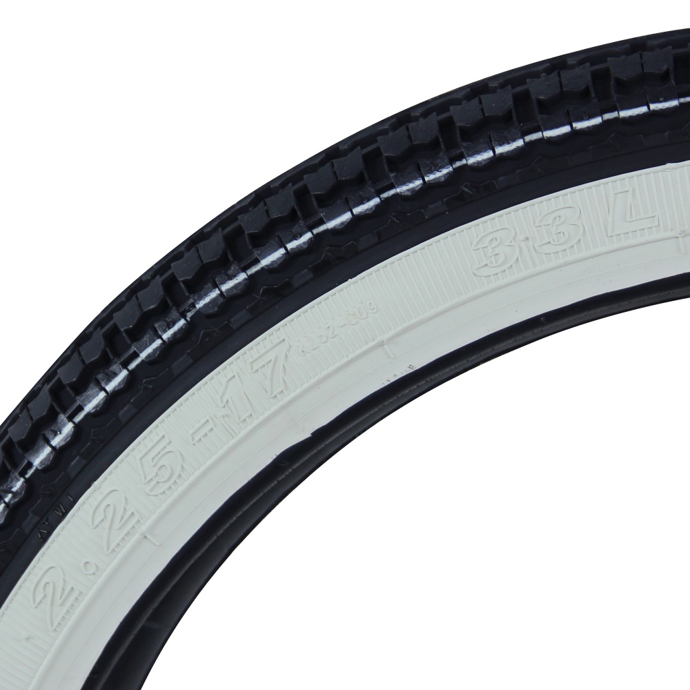 Weißwand Reifen komplett Set 2x Kenda K252 2.25-17 (2 1/4 x 17) Hercules Prima
