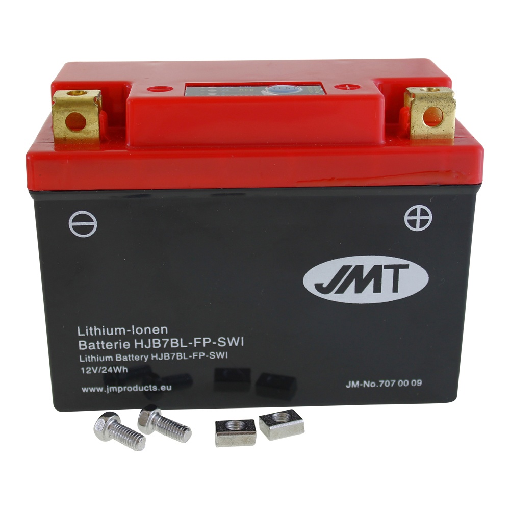 Batterie Lithium Ionen 12V 2Ah JMT für Yamaha XC 125 Beluga Typ 3TE Bj. 1990-95