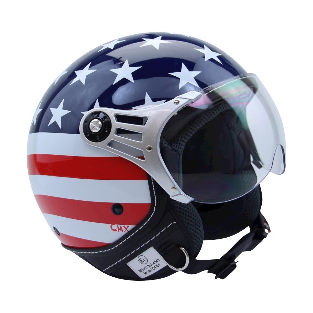 motorradhelm jethelm chopperhelm harley helm CMX USA flag