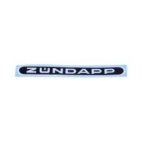 Tankemblem Plakette "Zündapp" schwarz/silber für Zündapp (510-20.130) Tankemblem Plakette "Zündapp" schwarz/silber für Zündapp (510-20.130)