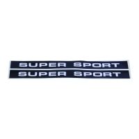 Aufkleber Satz Seitendeckel "Super Sport" für Zündapp KS 50 Super Sport (517-10.221) Aufkleber Satz Seitendeckel "Super Sport" für Zündapp KS 50 Super Sport (517-10.221)