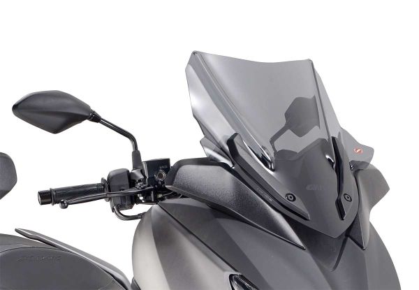 Givi Windschild D2136SG - getönt - 435 mm x 435 mm für Yamaha X-Max 300 (17>22), X-Max 125/400 (18>22) (D2136SG)