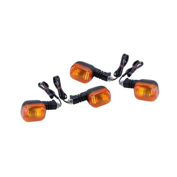 BMW F 650 Blinker Set (4 Stück) E Nummer (Glas Orange) vorne + hinten Universal (1620712)