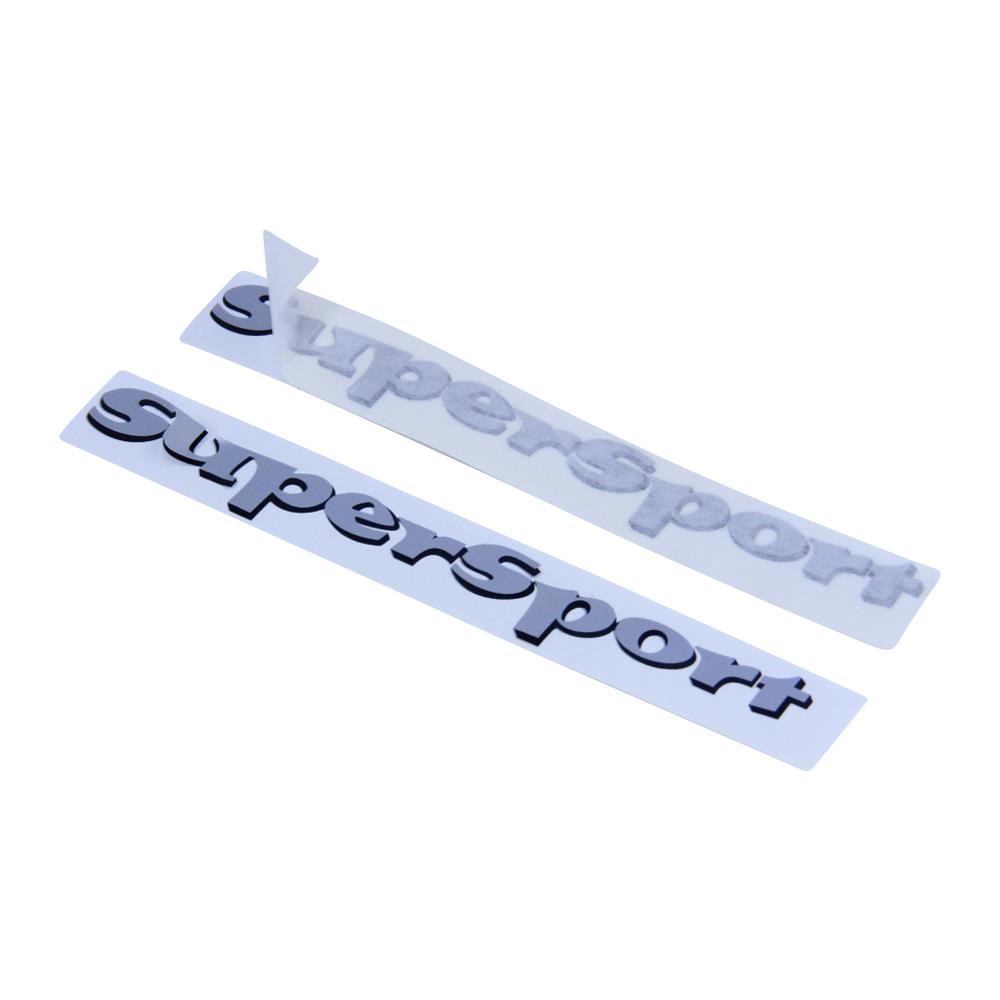 Zündapp Aufkleber Satz Seitendeckel Supersport Schwarz Silber für KS 50 Dekor Sticker Set 