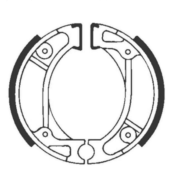 Bremsbacken für Trommelbremse EBC mit Federn Typ H333G Grooved (681081)