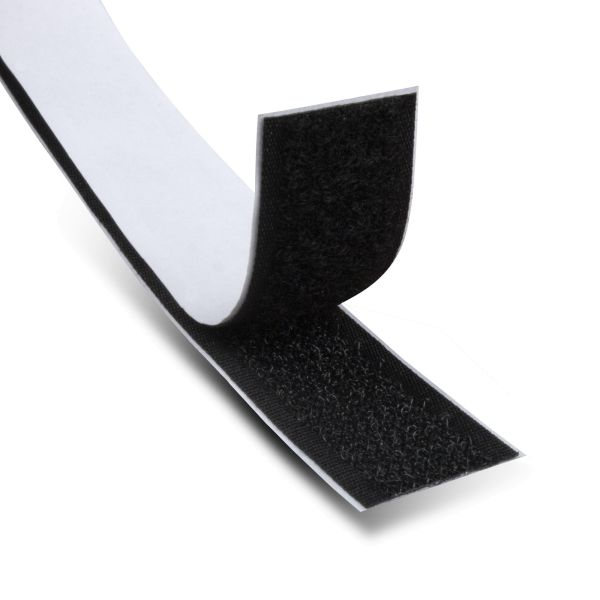 Klettband Selbstklebend 20mm breit 1 m lang Extra Stark Klettverschluss Klebepad (16806025)