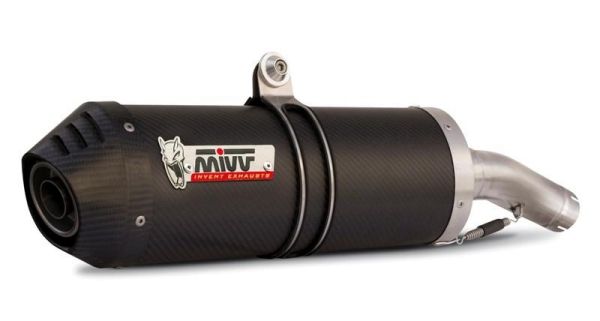 Mivv SPORT Schalldämpfer OVAL SLIP-ON Carbon Cap für MOTO GUZZI BREVA 1100 BJ 2005 > 2011 (M.007.LEC)