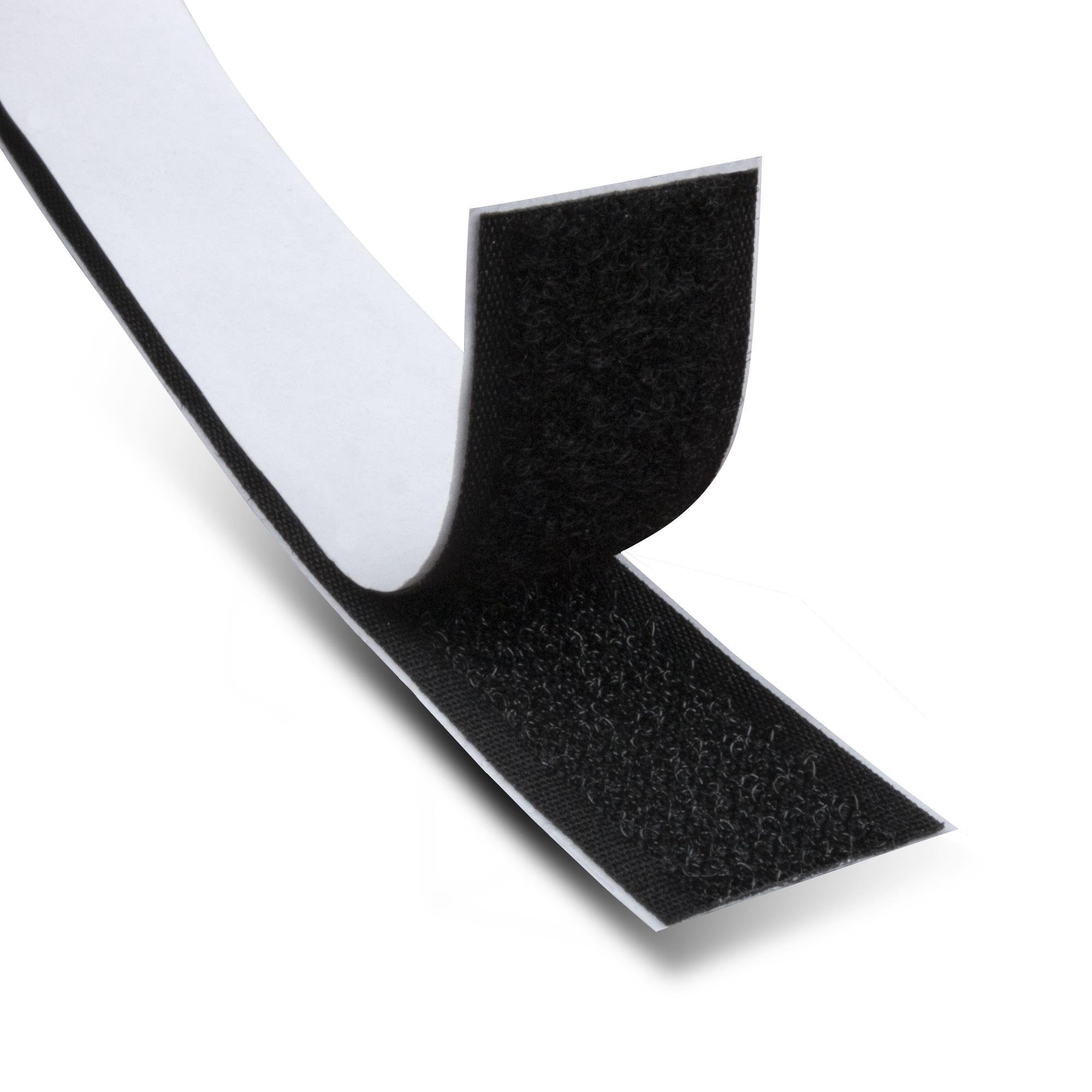 25M extra starkes selbstklebendes Klettband, doppelseitig klebend mit  Klettverschluss. 20mm breites selbstklebendes Klebepad