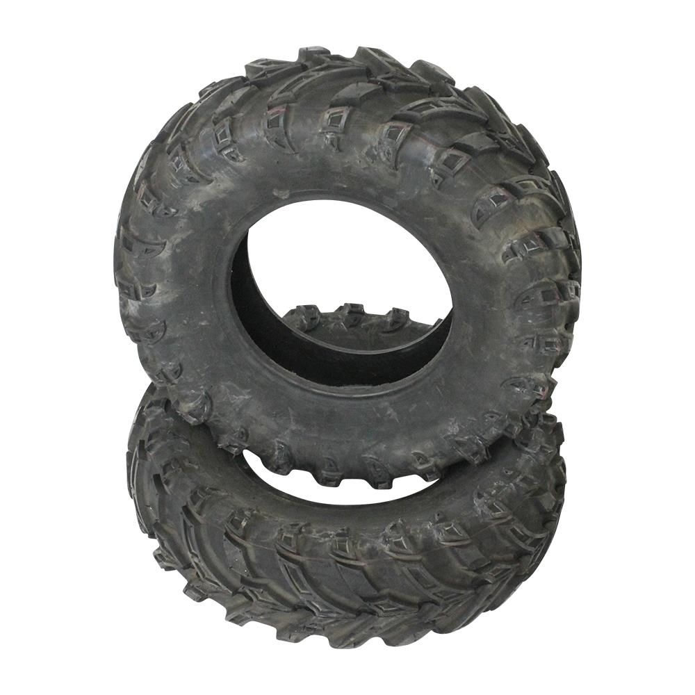 2x Reifen 16x6,5-8 2x Reifen 20x10-8 schlachlos inkl 4x Ventil f Rasentraktor