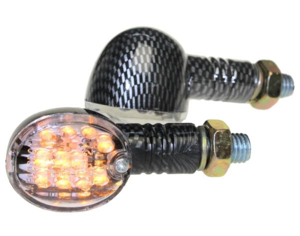 Motorrad Mini Blinker LED Luis carbon klar E-geprüft, Paraisso 125 Bj.  2009-2015, Aiyumo, Modelle