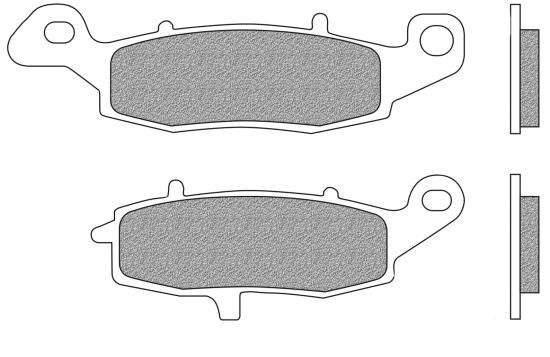 Bremsbeläge vorne/hinten Sintermetall Performance S2 Typ FD.0227 f. Kawasaki ER-6F KLE KLV ZR, Suzuk (720227)