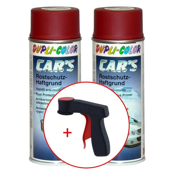 Dupli-Color Car's Rallye Rostschutz-Haftgrund rot 2x 400 ml. + 1 Spraydosen Handgriff (DU7402202s731)