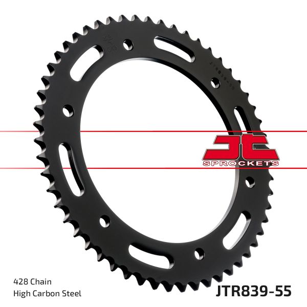 Kettenrad hinten 55 Zähne Teilung 428 Typ R839-55 (111052)