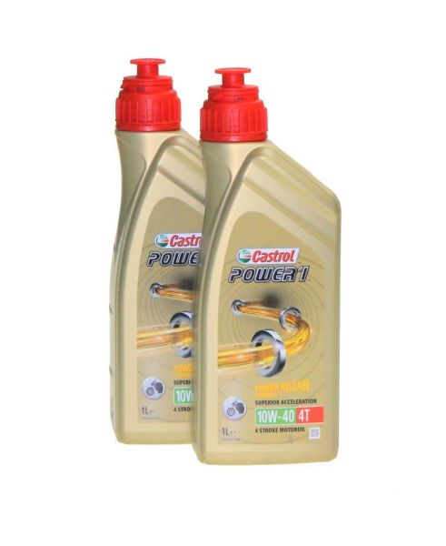 2 Liter Motoröl Castrol SAE 10W-40 Power 1 Racing 4T synthetisch (163804)