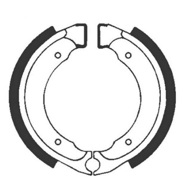 Bremsbacken für Trommelbremse EBC mit Federn Typ S614G Grooved (681094)