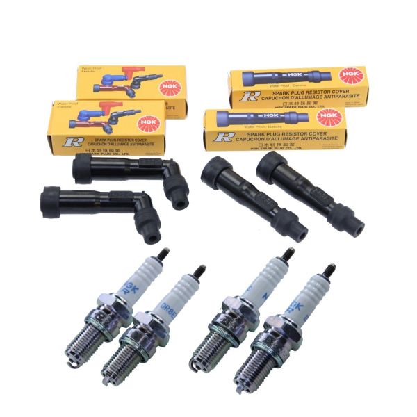 NGK Honda CB 900 Bol d´Or Zündkerzen + Zündkerzenstecker Set 4x DR8ES 2x SD05F 2x XD05F CB 350 400 750 Four (166456)