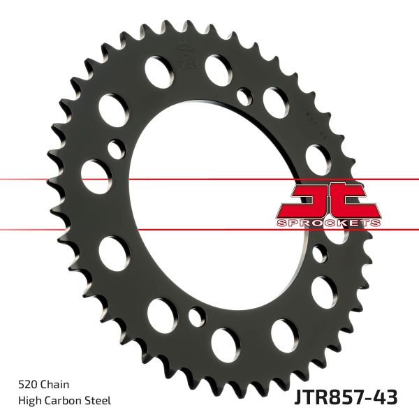 Kettenrad hinten 43 Zähne Teilung 530 Typ R857-43 für MZ/MUZ, Yamaha (110792)