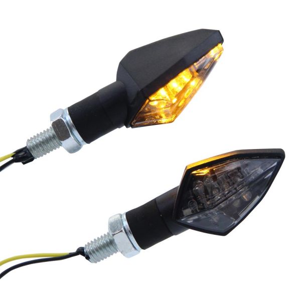 Motorrad LED Blinker Race schwarz getönt (163381)