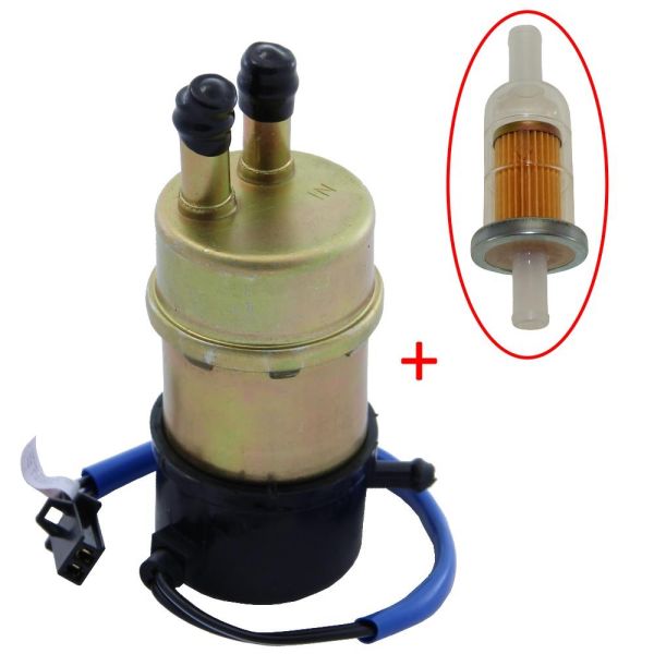 Benzinpumpe + Filter 10mm Kraftstoffpumpe 12V gerade Anschlüsse