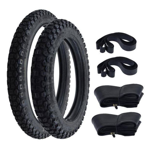 Reifen Set Enduro Motocross Kenda K270 2.75-21 45P TT vorn + Kenda K270 4.10-18 58P TT hinten + Schlauch + Felgenband (4ba08995-95ed-4120-8d3f-f46980b9d6f6)