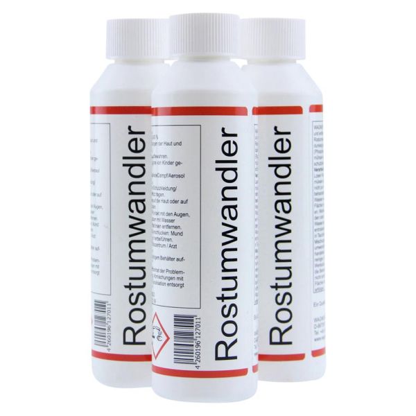 3x250ml Wagner Rostumwandler phosphatierender Rostlöser Entroster - Konzentrat (20000732503)