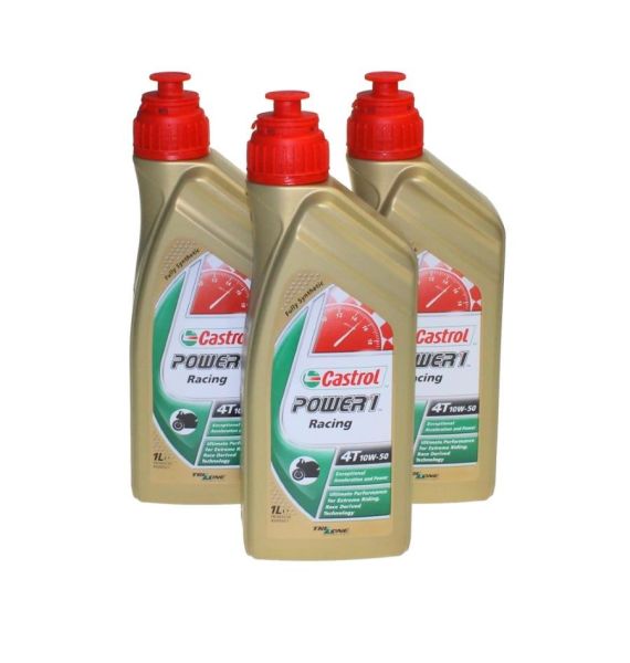 3 Liter Motoröl Castrol SAE 10W-50 Power 1 Racing 4T synthetisch (163880)