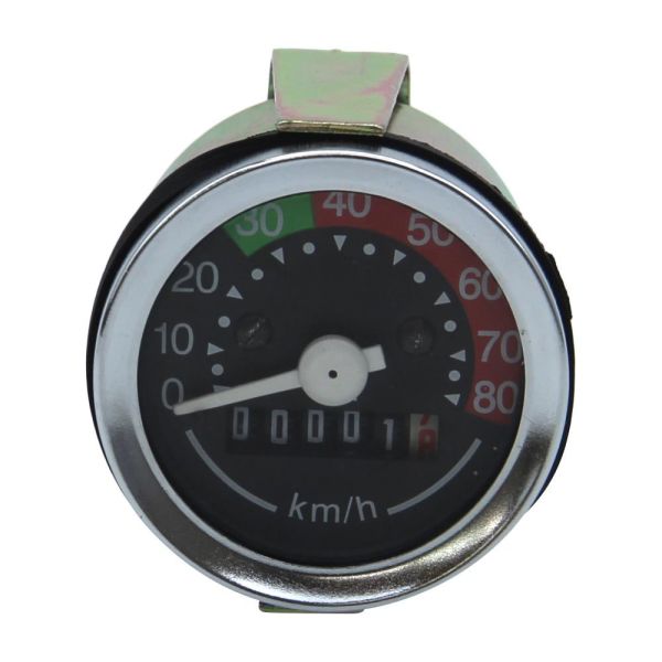 Tacho rund 48mm 0-80 km/h VDO für MCB Moped Mofa Mokick (186548)