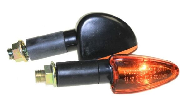 Mini Blinker LED Arrow schwarz klar für Yamaha YZF-R6 600 N Bj 99-02