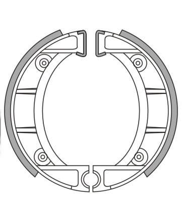 Bremsbacken NewFren Typ GF.0153 (1 Satz a 2 Stück) (800153)