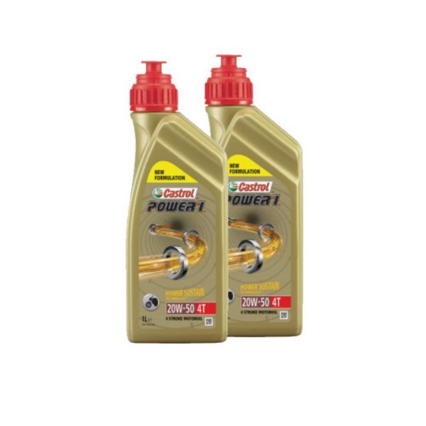 Castrol Motoröl 20W-50 Power 1 4T - 2x1 Liter (163808)