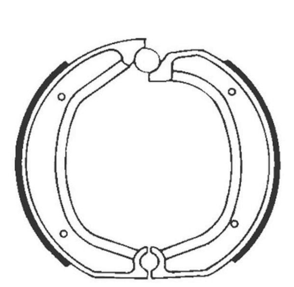 Bremsbacken für Trommelbremse EBC ohne Federn Typ 860 (681108)