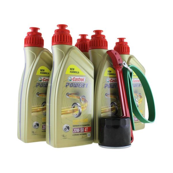 Öl Wechselset 5 Liter Castrol SAE 20W-50 Act evo 4T mineralisch 