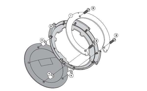 Givi Tankbefestigung Tankrucksäcke TANKLOCK BF20 für verschiedene Modelle (BF20)