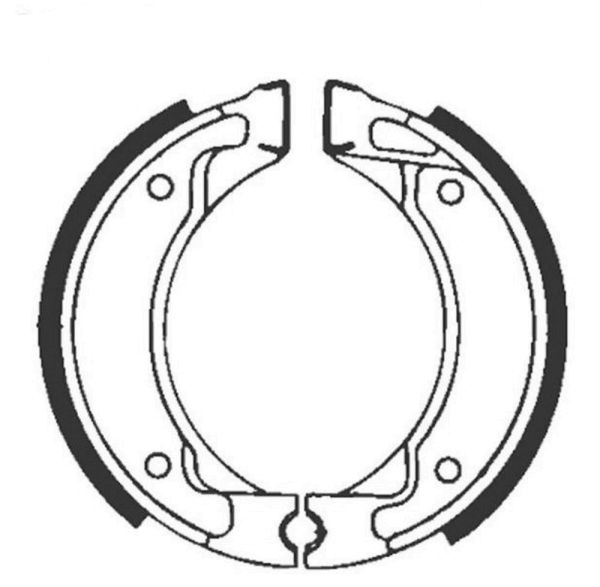 Bremsbacken für Trommelbremse EBC mit Federn Typ Y518G Grooved (681088)