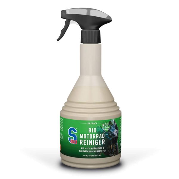 S100 Organic Motorcycle Cleaner 750 ml. Spray bottle made from
