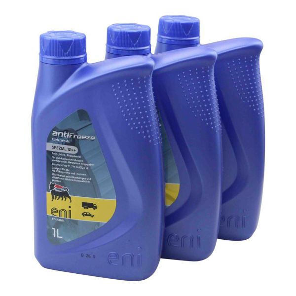 Kühlflüssigkeit Frostschutz Konzentrat -40° 3x1L Eni Agip Antifreeze Spezial 12++ 3 Liter (1603143)