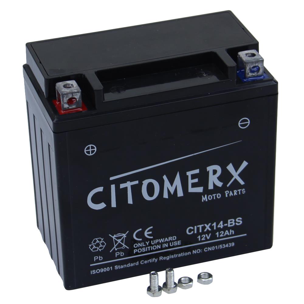 Gel-Batterie CIT YB4L-B, 12 V 5 Ah, Pluspol