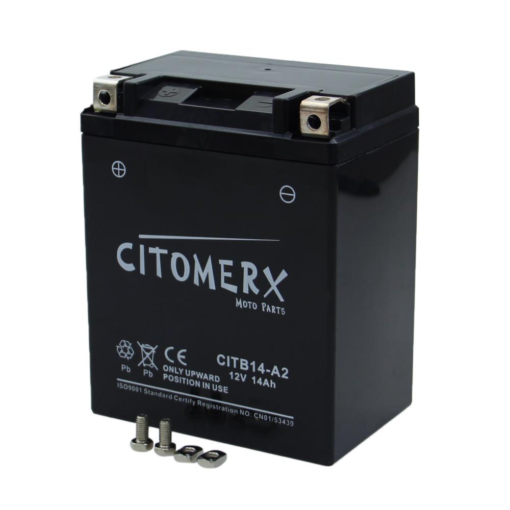 Gel-Batterie CIT YB14-A2, 12 V 14 Ah, Pluspol links, DIN 51412, 12 Volt  Gelbatterien, Gelbatterien, Batterien