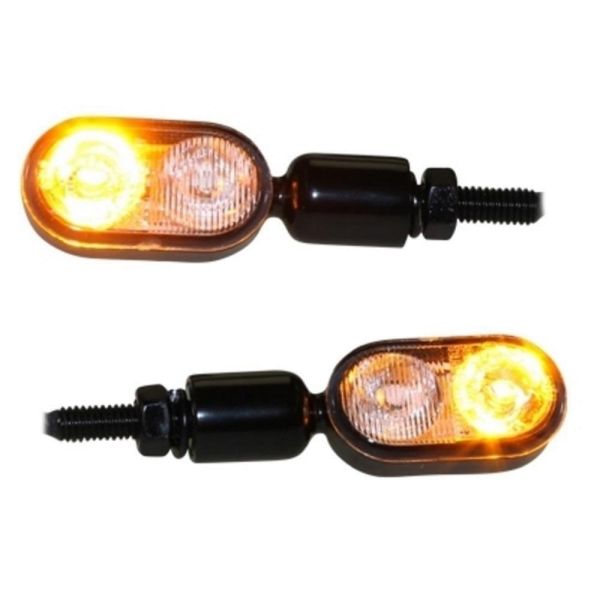 CMX Custom LED Mini Rücklicht Blinker Set "Hyper" M6 für Chopper Café Racer Devil Eye (165220)