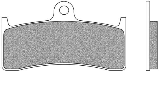 Bremsbeläge vorne organische Version Typ FD.0246 für Buell, Honda CB 1300 F, Kawasaki ZRX 1100, ZX-7 (700246)