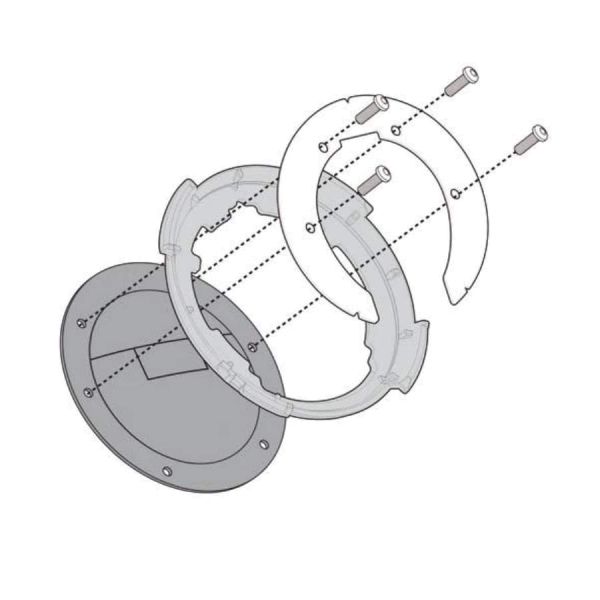 Givi Tankbefestigung TANKLOCK Tankrucksäcke BF53 für Husqvarna Svartpilen 701 (2020) (BF53)