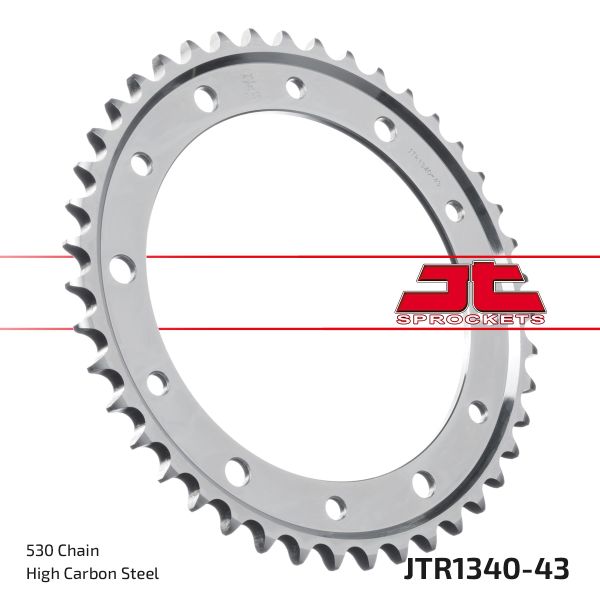 Kettenrad hinten 43 Zähne 530er Teilung z. B. für Honda VFR750 (RC36) (163395)